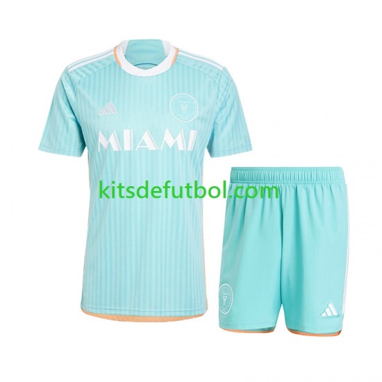 Equipación completa Niño Inter Miami Camiseta alternativa 2024-2025 Manga Corta