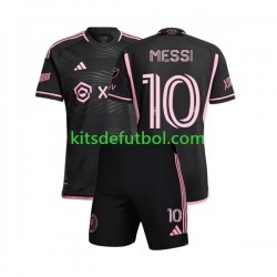 Equipación completa Niño Inter Miami Lionel Messi 10 2023 Camiseta de visitante Manga Corta
