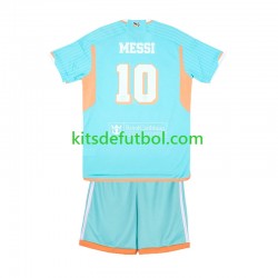 Equipación completa Niño Inter Miami Lionel Messi 10 Camiseta alternativa 2024-2025 Manga Corta