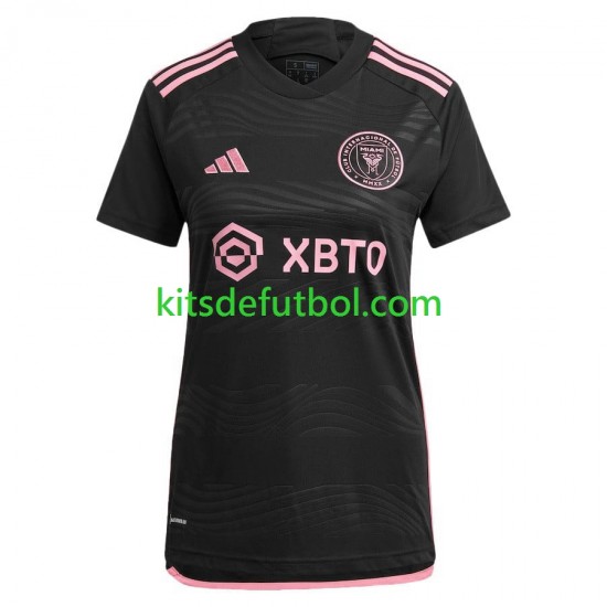 Inter Miami Lionel Messi 10 2023 Mujer Camiseta de visitante Manga Corta