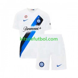 Equipación completa Niño Inter Milan Camiseta de visitante 2023-2024 Manga Corta