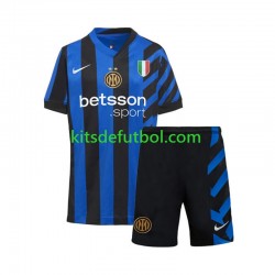 Equipación completa Niño Inter Milan Camiseta de local 2024-2025 Manga Corta