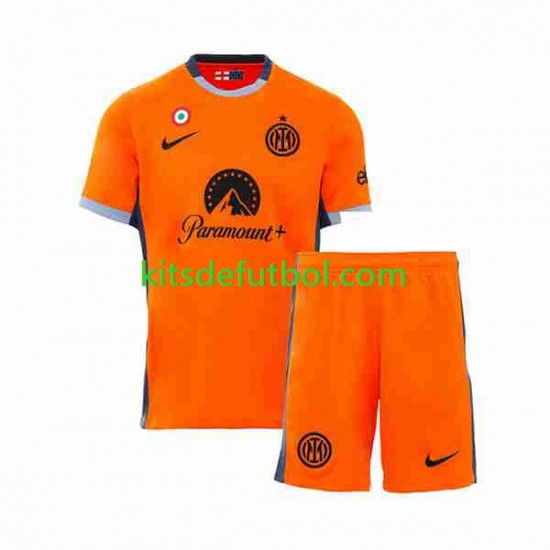Equipación completa Niño Inter Milan Camiseta alternativa 2023-2024 Manga Corta