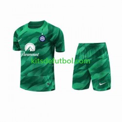 Equipación completa Niño Inter Milan Portero Camiseta de visitante 2023-2024 Manga Corta
