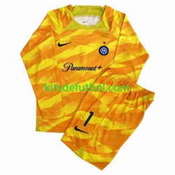Equipación completa Niño Inter Milan Portero Sommer 1 Camiseta de local 2023-2024 Manga Larga