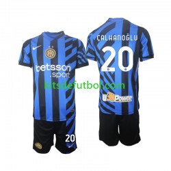 Equipación completa Niño Inter Milan Hakan Calhanoglu 20 Camiseta de local 2024-2025 Manga Corta