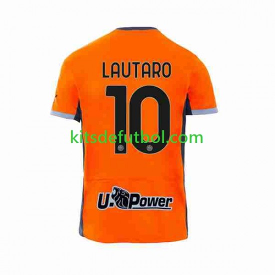 Inter Milan Lautaro Martinez 10 Hombre Camiseta alternativa 2023-2024 Manga Corta