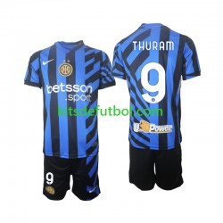 Equipación completa Niño Inter Milan Marcus Thuram 9 Camiseta de local 2024-2025 Manga Corta