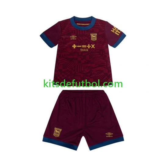 Equipación completa Niño Ipswich Town Camiseta de visitante 2024-2025 Manga Corta