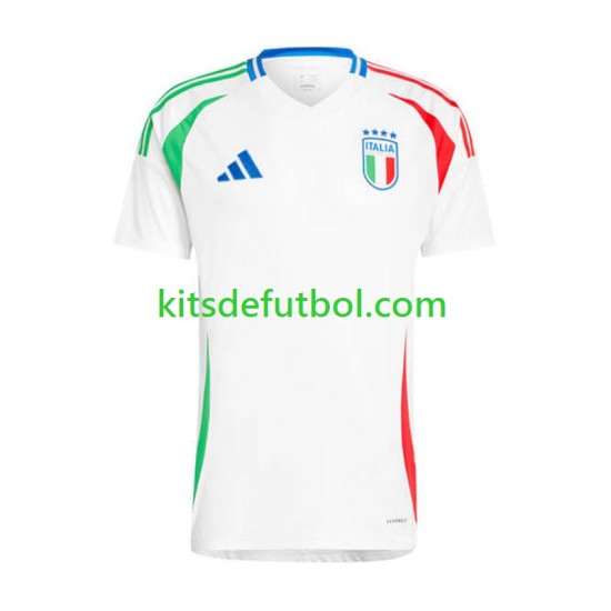 Italia Euro 2024 Hombre Camiseta de visitante Manga Corta