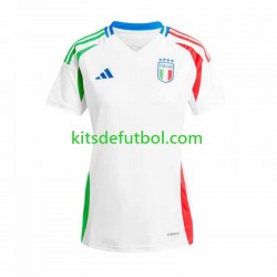 Italia Euro 2024 Mujer Camiseta de visitante Manga Corta