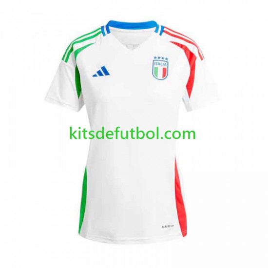 Italia Euro 2024 Mujer Camiseta de visitante Manga Corta