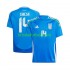 Italia Chiesa 14 Euro 2024 Hombre Camiseta Azul de local Manga Corta