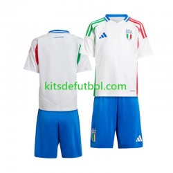 Equipación completa Niño Italia Euro 2024 Camiseta de visitante Manga Corta