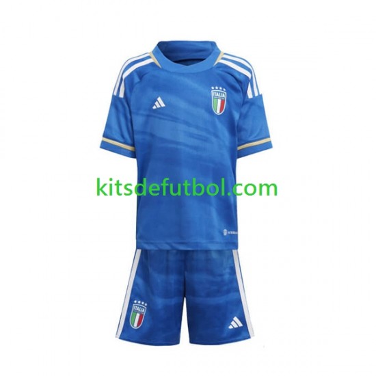 Equipación completa Niño Italia 2023 Camiseta de local Manga Corta
