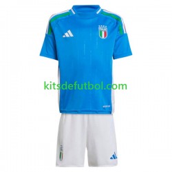 Equipación completa Niño Italia Euro 2024 Camiseta de local Manga Corta