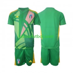Equipación completa Niño Italia Portero Euro 2024 Camiseta de visitante Manga Corta