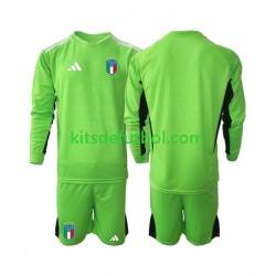 Equipación completa Niño Italia Portero 2023 Camiseta de local Manga Larga