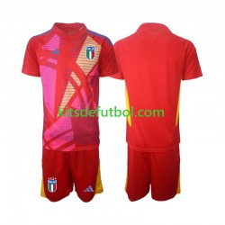 Equipación completa Niño Italia Portero Euro 2024 Camiseta alternativa Manga Corta