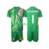 Equipación completa Niño Italia Portero Donnarumma 1 Euro 2024 Camiseta de visitante Manga Corta
