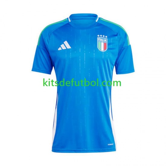 Italia Euro 2024 Hombre Camiseta de local Manga Corta