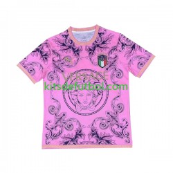 Italia Versace Hombre Camiseta Rosa 2023-2024 Manga Corta
