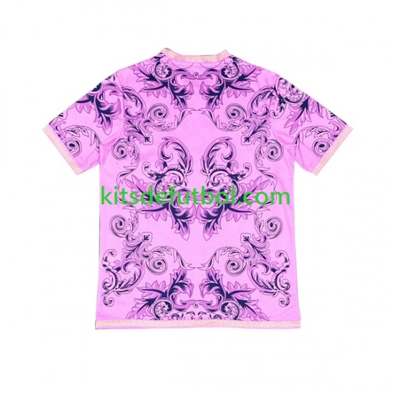 Italia Versace Hombre Camiseta Rosa 2023-2024 Manga Corta