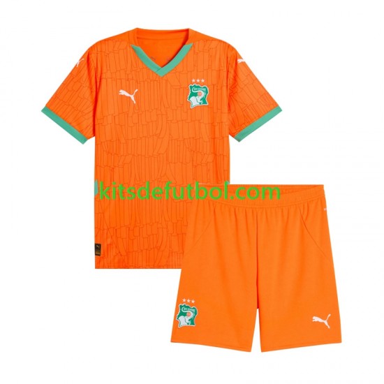 Equipación completa Niño Costa De Marfil 2025 Camiseta de local Manga Corta