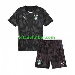 Equipación completa Niño Costa De Marfil Portero 2025 Camiseta de local Manga Corta