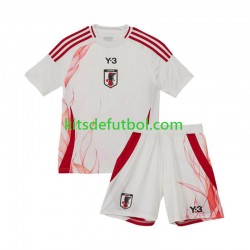 Equipación completa Niño Japón 2024 Camiseta de visitante Manga Corta
