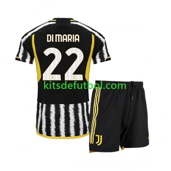 Equipación completa Niño Juventus Angel Di Maria 22 Camiseta de local 2023-2024 Manga Corta