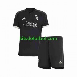 Equipación completa Niño Juventus Camiseta alternativa 2023-2024 Manga Corta