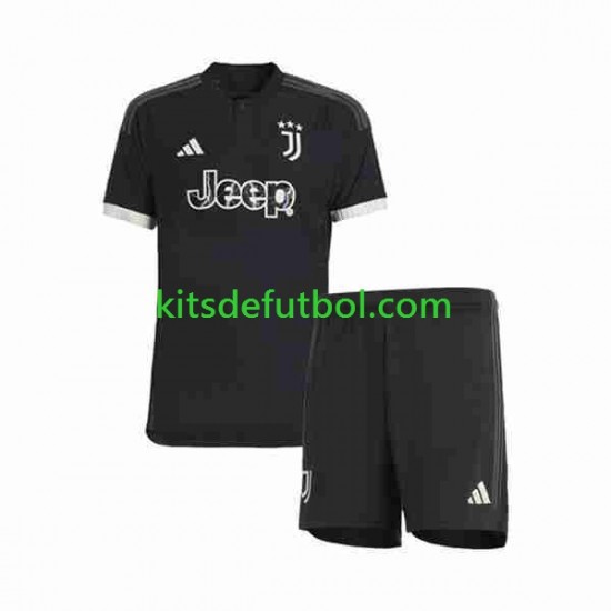Equipación completa Niño Juventus Camiseta alternativa 2023-2024 Manga Corta