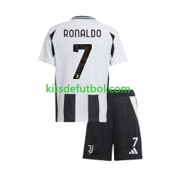 Equipación completa Niño Juventus Cristiano Ronaldo 7 Camiseta de local 2024-2025 Manga Corta