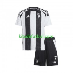 Equipación completa Niño Juventus Cristiano Ronaldo 7 Camiseta de local 2024-2025 Manga Corta