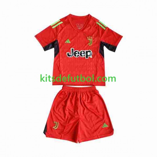 Equipación completa Niño Juventus Portero Camiseta de visitante 2023-2024 Manga Corta