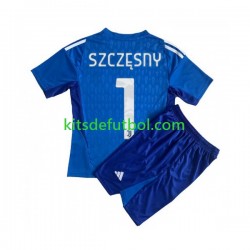 Equipación completa Niño Juventus Portero Wojciech Szczesny 1 Camiseta de local 2023-2024 Manga Corta