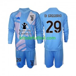 Equipación completa Niño Juventus Portero Michele Di Gregorio 29 Camiseta Cuarta 2024-2025 Manga Larga