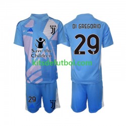 Equipación completa Niño Juventus Portero Michele Di Gregorio 29 Camiseta Cuarta 2024-2025 Manga Corta