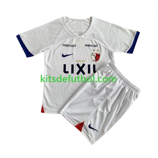 Equipación completa Niño Kashima Antlers 2023 Camiseta de visitante Manga Corta
