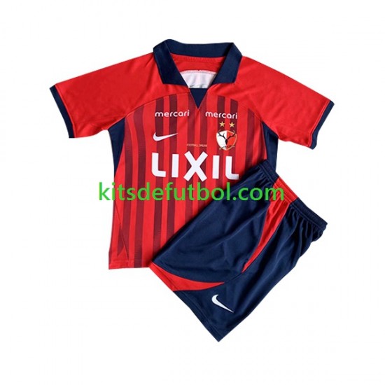 Equipación completa Niño Kashima Antlers 2023 Camiseta de local Manga Corta