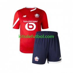Equipación completa Niño LOSC Lille Camiseta de local 2023-2024 Manga Corta