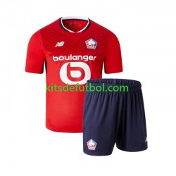 Equipación completa Niño LOSC Lille Camiseta de local 2024-2025 Manga Corta