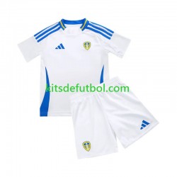 Equipación completa Niño Leeds United Camiseta de local 2024-2025 Manga Corta