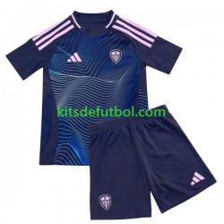 Equipación completa Niño Leeds United Camiseta alternativa 2024-2025 Manga Corta