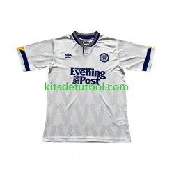 Leeds United Retro 1991-1992 Hombre Camiseta de local Manga Corta