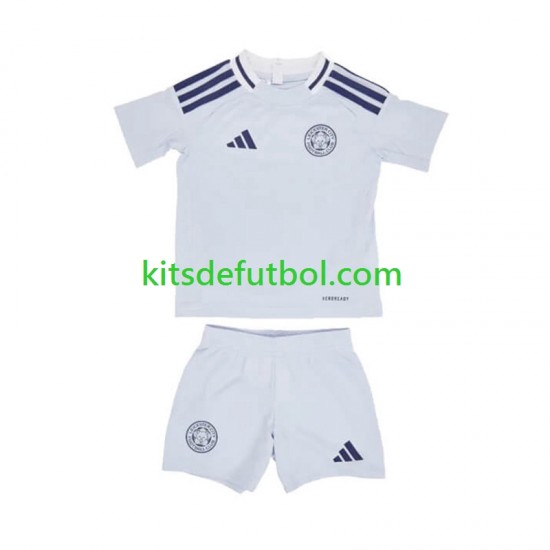 Equipación completa Niño Leicester City Camiseta alternativa 2024-2025 Manga Corta