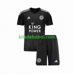 Equipación completa Niño Leicester City Portero Camiseta alternativa 2023-2024 Manga Corta