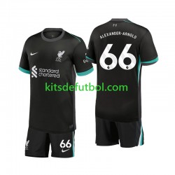 Equipación completa Niño Liverpool Alexander-Arnold 66 Camiseta de visitante 2024-2025 Manga Corta