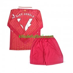 Equipación completa Niño Liverpool Alexander-Arnold 66 Camiseta de local 2024-2025 Manga Larga